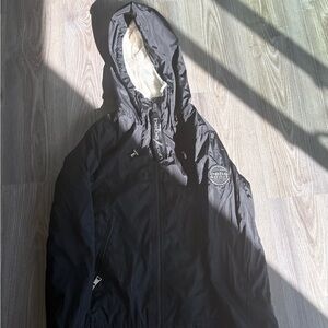 BEBE Sport Black Hooded Jacket Fluffy inside